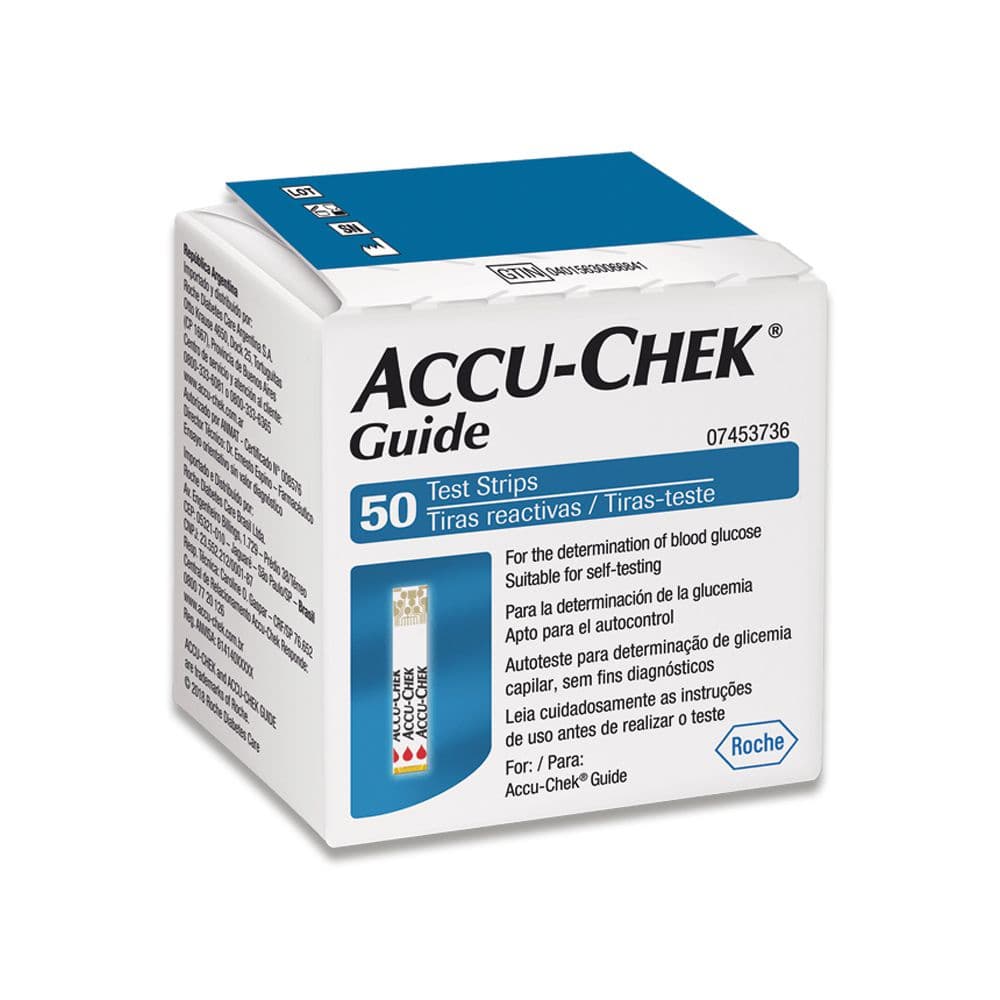 TIRAS TESTE ACCU-CHEK GUIDE 50UN(RCD)