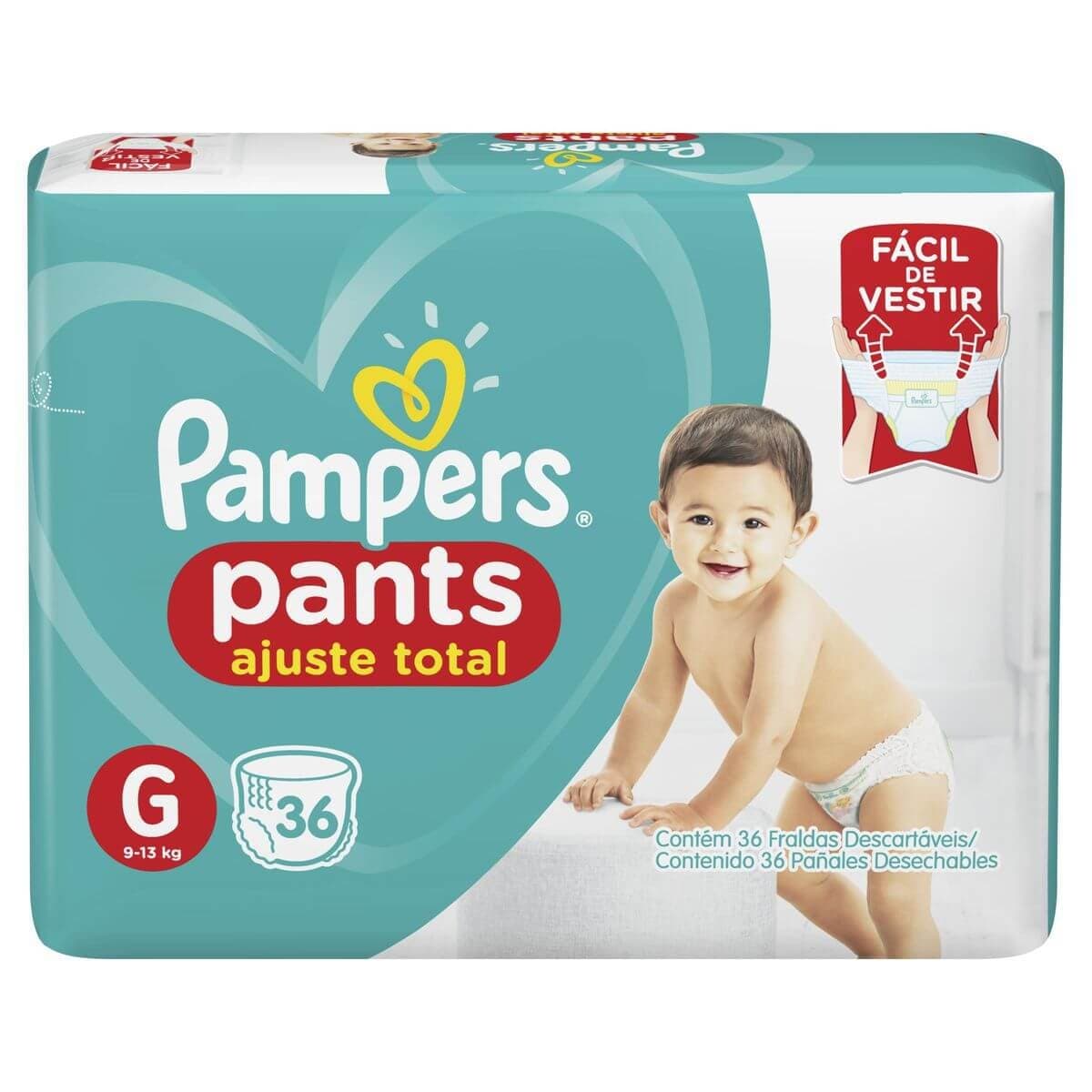 FRALDA PAMPERS PANTS G 36UN