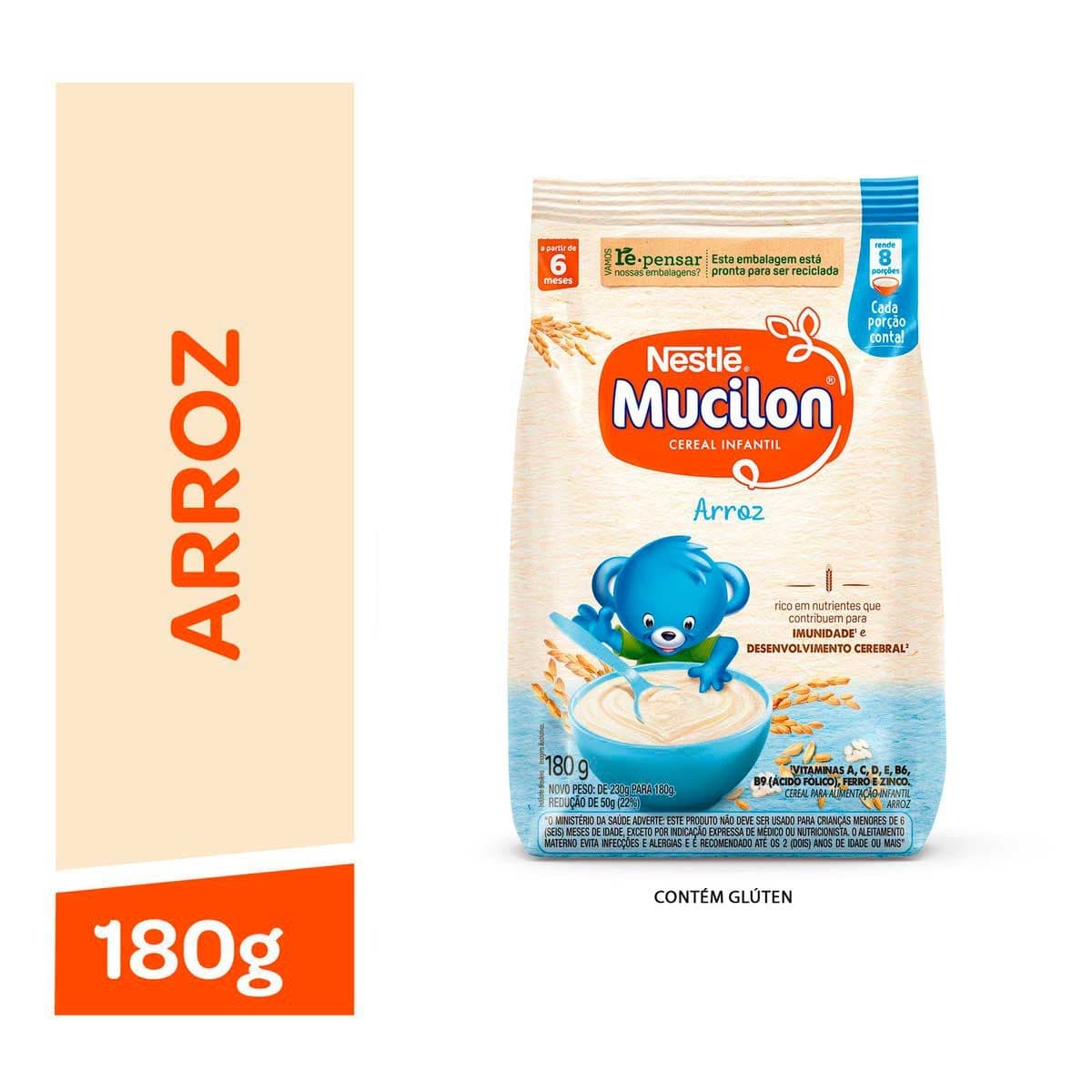 MUCILON CEREAL ARROZ C/180G