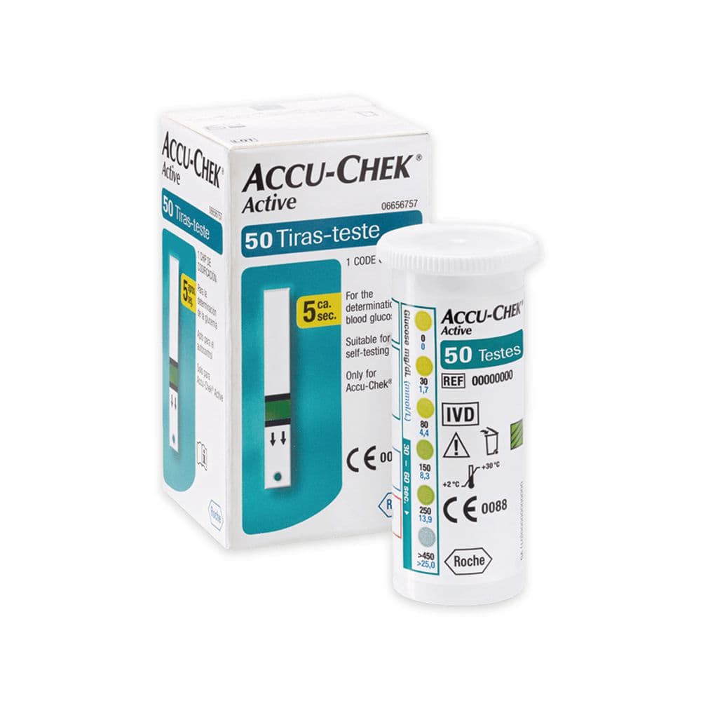 TIRAS TESTE ACCU-CHEK ACTIVE 50UN(RCD)